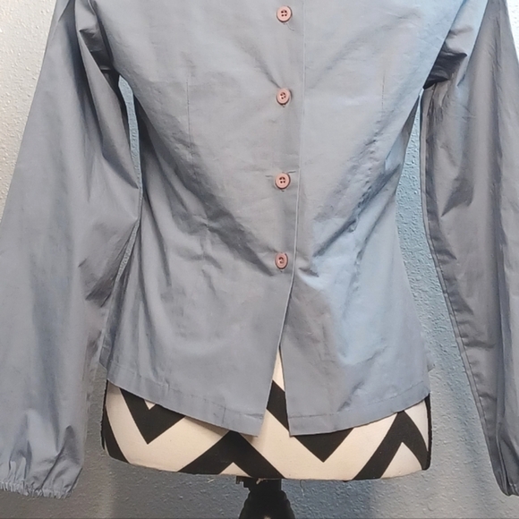 Cheap and Chic by Moschino Minimalist Pleated Front Blouse - Picture 6 of 16